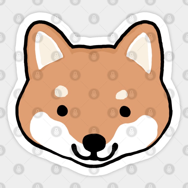 Cute Shiba Inu Cartoon Dog Sticker by Coffee Squirrel